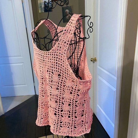 🎀 3 for $25 Cotton Crochet Tank Top - Picture 2 of 9